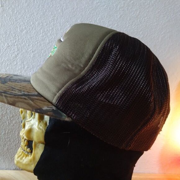 Vintage Ducks Unlimited Green Wing Camouflage Trucker Snap Back Hat - Picture 4 of 10